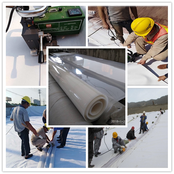  光面土工膜、糙面土工膜都由吹塑法完成